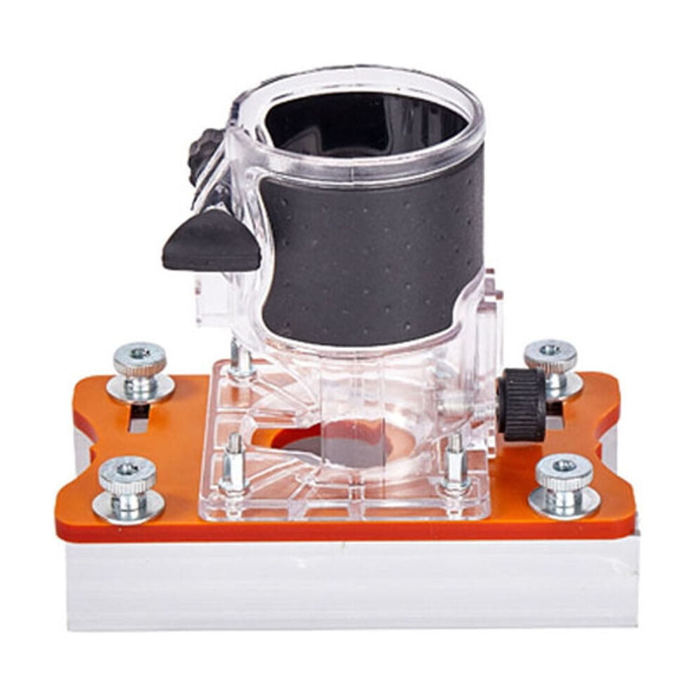 Two-In-One Woodworking Slot Positioning Bracket With Adjustable Clamping And Clear View Window For Precision Furniture Making 9426043746650