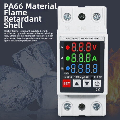 Adjustable Energy Meter With Overunder Voltage Protection For Home Use 1