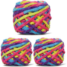 Plush Chenille Chunky Yarn 100g (54.6 yd) – Bulky, Soft Velvet Yarn for Crochet, Knitting, Amigurumi & Baby Blankets