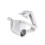 1Set Cheese Shredder Handheld Cheese Grinder White Plastic Stainless Steel Kitchen Use 4