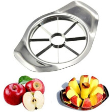 6x4.3x1in Metal Apple Slicer & Corer, Reusable Stainless Steel, Compatible with Apple Cutter/QZS, Easy Fruit Divider for Home/Party