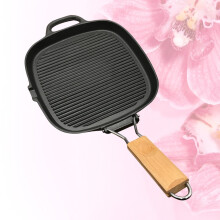 BESTONZON Pre-Seasoned Cast Iron Frying Pan Black for Versatile Kitchen Use