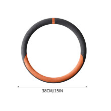 Suede Leather Steering Wheel Cover – Breathable