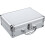 Aluminum Briefcase with Lock Silver for Daily Use Storage 1Pack 6