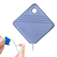 1PC Auto Needle Threader for Hand Sewing + 5PCS Square Threading Helpers for Machines, Fits All Needle Sizes, Compatible with All Sewing Machines