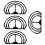 Brim Benders 4Pcs Plastic Rectangular for Hat and Cap Shaping Projects 3