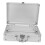 Aluminum Briefcase with Lock Silver for Daily Use Storage 1Pack 7
