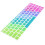 Protection clavier motif peau, étui de protection, mini LED réglable 1