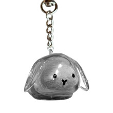 1 Pcs Fur-Ever Loved Cat Hair Memorial Pendant, Rabbit Shape Personalized Pet Hair Storage Bottle Keychain Memorial Gifts for Pet Cat Lovers