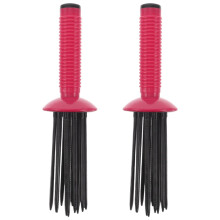 2pcs Hair Curling Roll Comb Professional Fluffy Shaping Styling Comb Anti-Slip Portable Curling Brush Air Brush for Travel