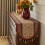 Elegant Vintage American Table Runner with Tassels - Luxurious Polyester, Rectangular, Woven Design for Dining & Kitchen Decor 2