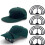 Brim Benders 4Pcs Plastic Rectangular for Hat and Cap Shaping Projects 7