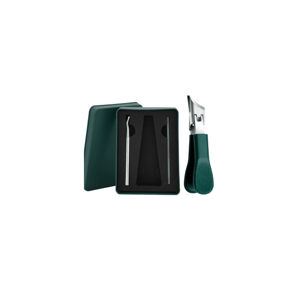 Eagle Beak Nail Clippers Wide Opening Toe Nail Clipper Ingrown Toenail Tool Kit-Green-boxed