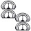 Brim Benders 4Pcs Plastic Rectangular for Hat and Cap Shaping Projects 8