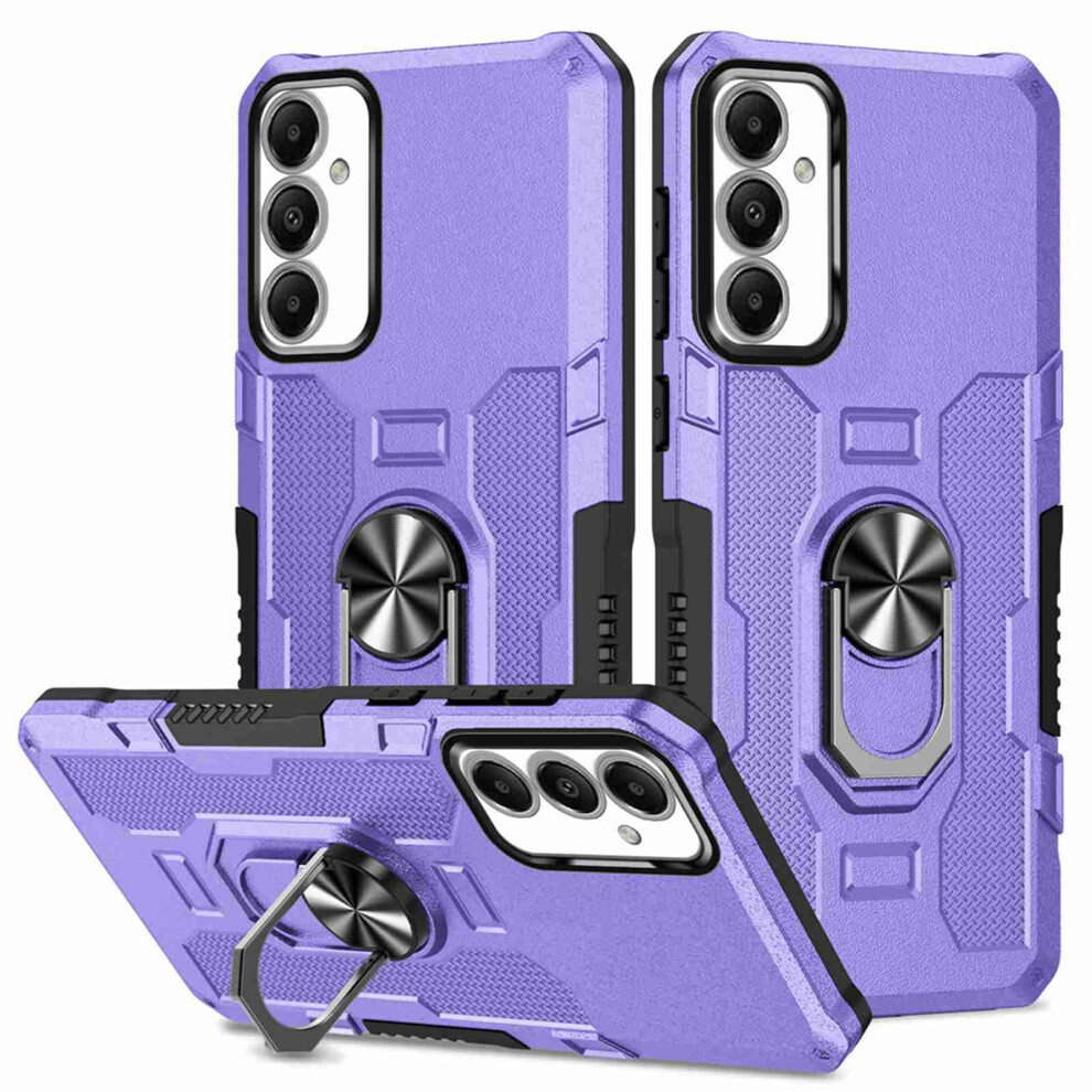 Shockproof Magnetic Ring Kickstand Phone Case For Samsung Galaxy A35 5G Â Military-Grade Purple 9097180873013