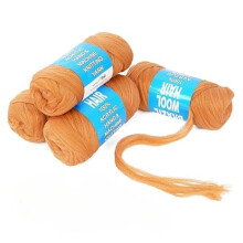Brazilian Wool Hair Yarn for Braids 100% Brazilian Wool Hair Acrylic Yarn for African Braids/Spring Twist/Faux Locs/Wraps with Crochet Hook