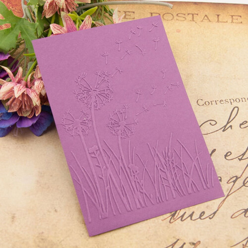 Plastic embossing folder template for scrapbooking 1