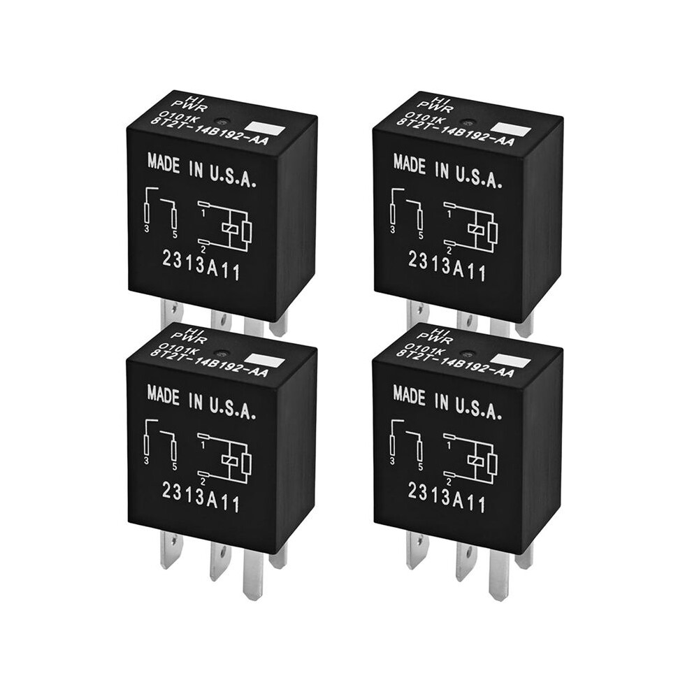 8T2t-14B192-Aa Relay - 4-Pin 12Vdc Automotive Relay - Replacement For New Mondeo Explorer Fan Relay 6032593426244