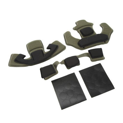 Wendy OD Green 2-Layer Memory Foam Helmet Cushion Head Pad Set