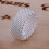 925 Sterling Silber Flexibler Ring, schlichtes Mesh-Ring, plattiert, B2-10 4