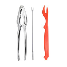 Alloy Pliers Set Efficient Walnut -Functional Crab Tool Kit for Effortless 3PCS