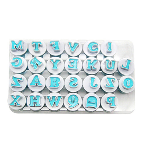 (Capital) 26PCS Alphabet Cookie Mold for Cake Decorating 1