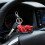 Cowhide Leather Motorcycle Keychain for Men 1pc 5