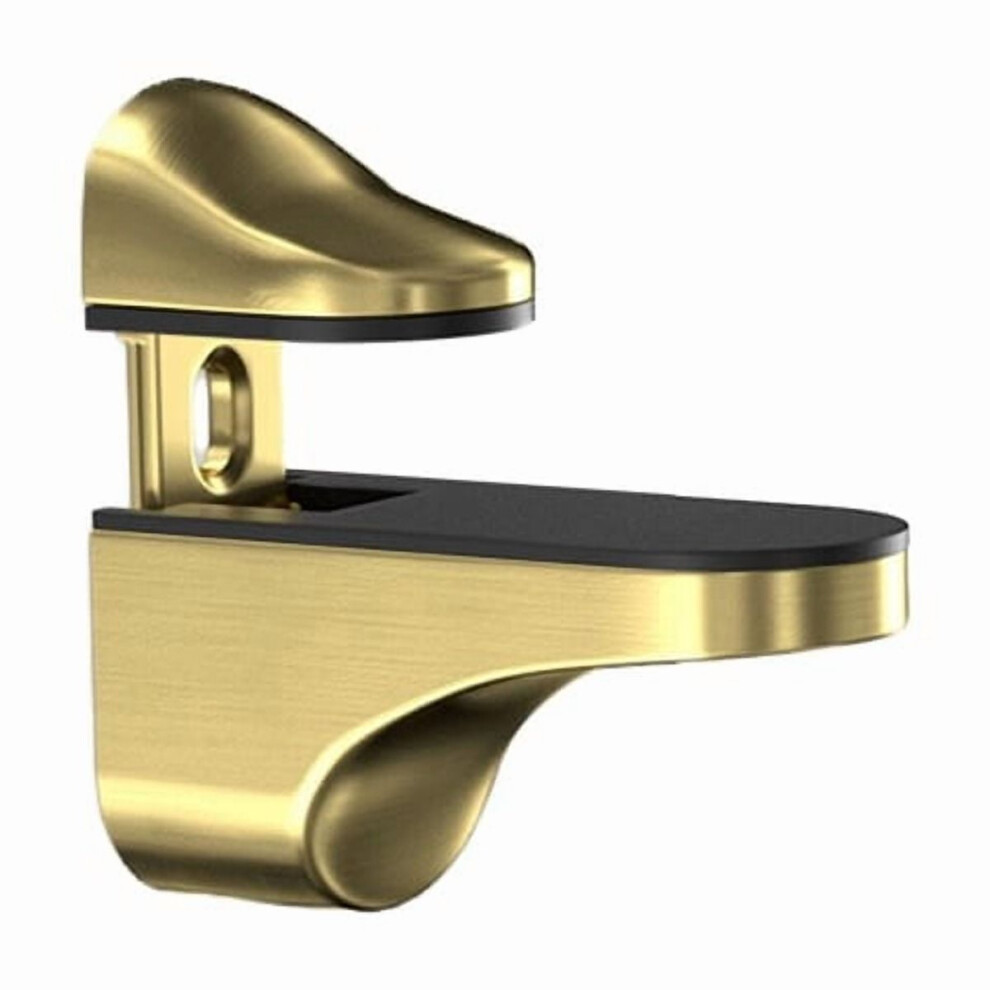 Glass Shelf Clamp Heavy Duty Adjustable Support Bracket For Wine Cabinet Bathroom Wall Mounted Shelving System Universal Glass Clip Holder 9128909378585