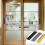 Flush Barn Door Handles Gold 6 Inch 2 Pack 4