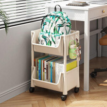 Multifunction Kitchen Rolling Cart – Large-Capacity Organizer for Books, Stationery, Snacks; Compatible with Living Room & Bedroom