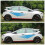 Car Side Body Vinyl Decal Navy Blue 6