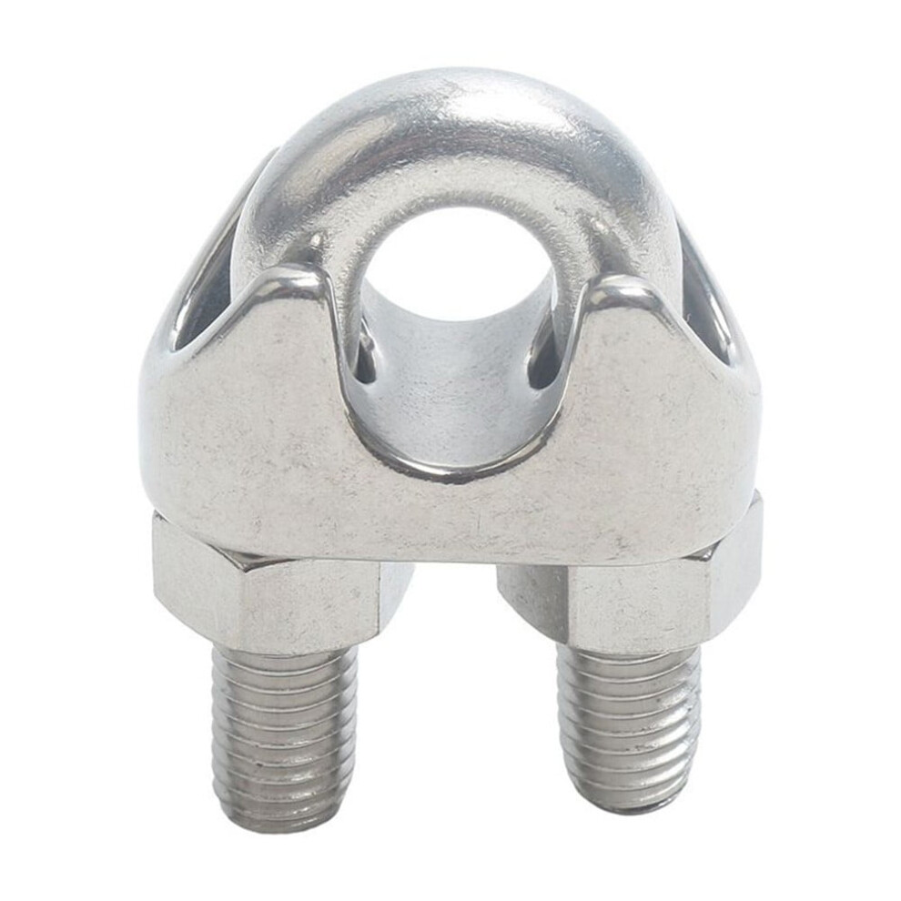 Stainless Steel Wire Rope Clamp For Secure And Easy Rope Connection 10Pcs 9122141102786
