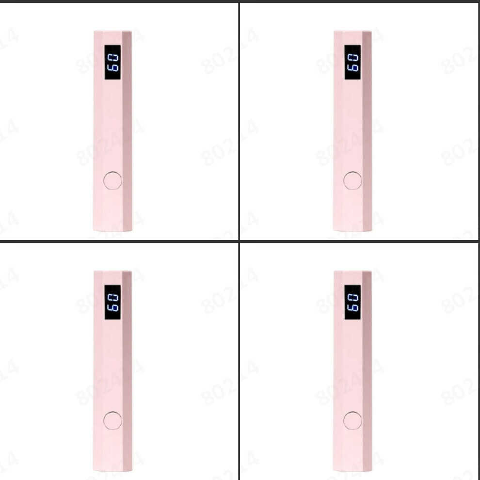 4/2PCS Finger Nails UVLight, Glo Nail Stickers Kit with UVLight, Rechargeable Portable Mini Nail Lamp, Handheld UVLight for Gel Nails, LED Display
