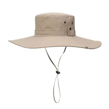 Unisex solhatt med stor brem – polyester, håndvaskbar,