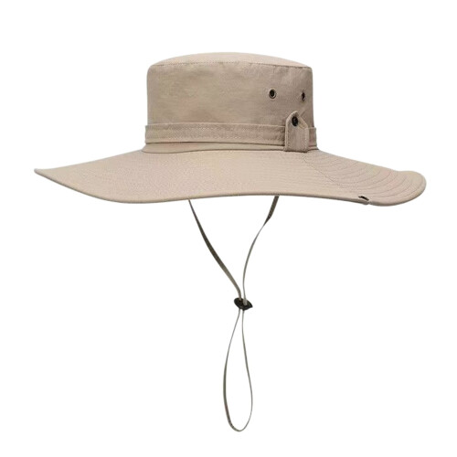 Unisex solhatt med stor brem – polyester, håndvaskbar,
