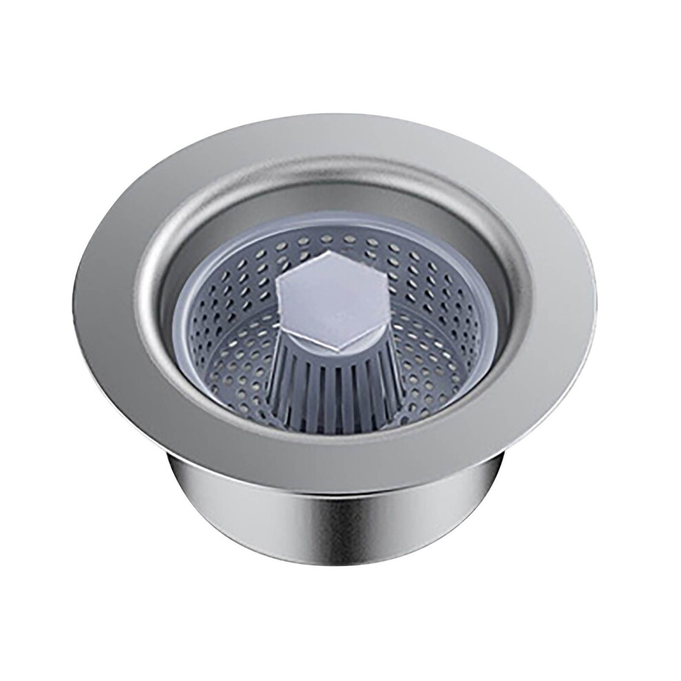 304 Stainless Steel Pop-Up Sink Stopper With Anti-Clog Mesh & Anti-Odor Filter, Compatible With 110Mm Drains 9128909378875