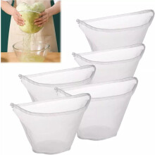 Pungă nouă din nailon pentru lapte de nuci, formă de bol, pungă reutilizabilă, pungă cu plasă fină pentru strecurătoare de alimente
