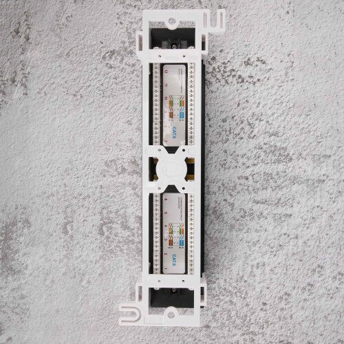 Network Tool Kit 12 Port Cat6 Patch Panel Rj45 Networking Wall Mount Rack Mount Bracket 2