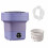 Portable Washing Machine Foldable 6.5L 3 Modes Purple 1