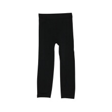 Jenters vintervarme, fôrede tightsbukser, elastiske, tykke leggings, nindebukser for 5-7 år (svart)