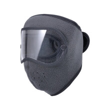 Winter Warm Fleece Face Mask, Fleece Material Windproof Full Face Coverage, Hd Anti-Fog Visor For Cycling Running Outdoor Activities In Cold Weather