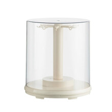 360 Rotating Display Case for Plush Dolls & Keychains – Dust-Proof, Stackable, Compatible with Collectibles (No Dolls)
