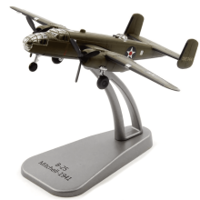 1/144 B 25 Mitchell Bomber Replica Alloy Military Aircraft Warbird with Stand for Historical Aviation Buffs Static Table Display