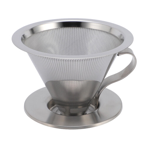 Σταλάκτης καφέ από ανοξείδωτο ατσάλι χωρίς χαρτί – Εξαιρετικά λεπτό φίλτρο 300 mesh,