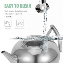 Stainless Steel Kettle Stove Top Restaurant Tea Pots Silver