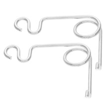 Muelle plateado para la tapa del depósito de combustible (2 piezas): 2,2 pulgadas x 1,8 pulgadas x 0,2 pulgadas.