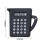 Mini Kettle-Shaped Chain Calculator, 8-Digit LCD, Candy Color Pocket & Keyring Decor – Compatible with Home/Office Basic Calculators 1