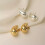 Waterdrop Earrings Silver Stud Drop Earrings for Women Gold 2