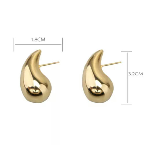 Waterdrop Earrings Silver Stud Drop Earrings for Women Gold 2