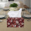 Floral PU Leather Tissue Box Cover with Snap Button – Rectangular Full-Coverage Design for Women, Compatible with Standard Tissue Boxes 3